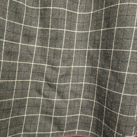 Vintage L.L. Bean Petite XL Flannel Lined Burgundy Maroon Barn Chore Jacket - Picture 6 of 13